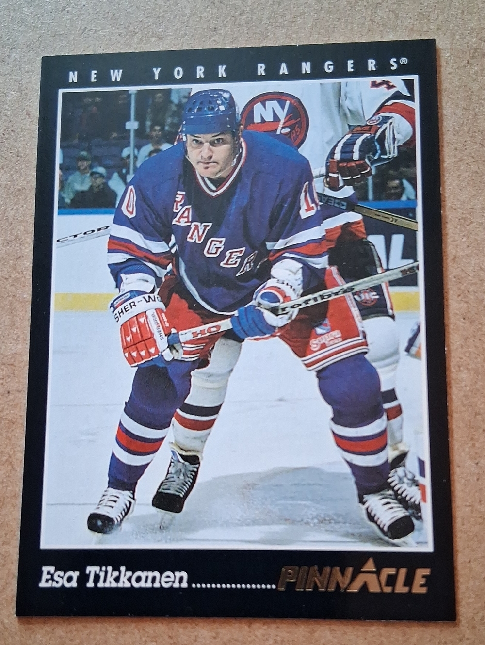 Esa Tikkanen New York Rangers Hockey Card - Blue